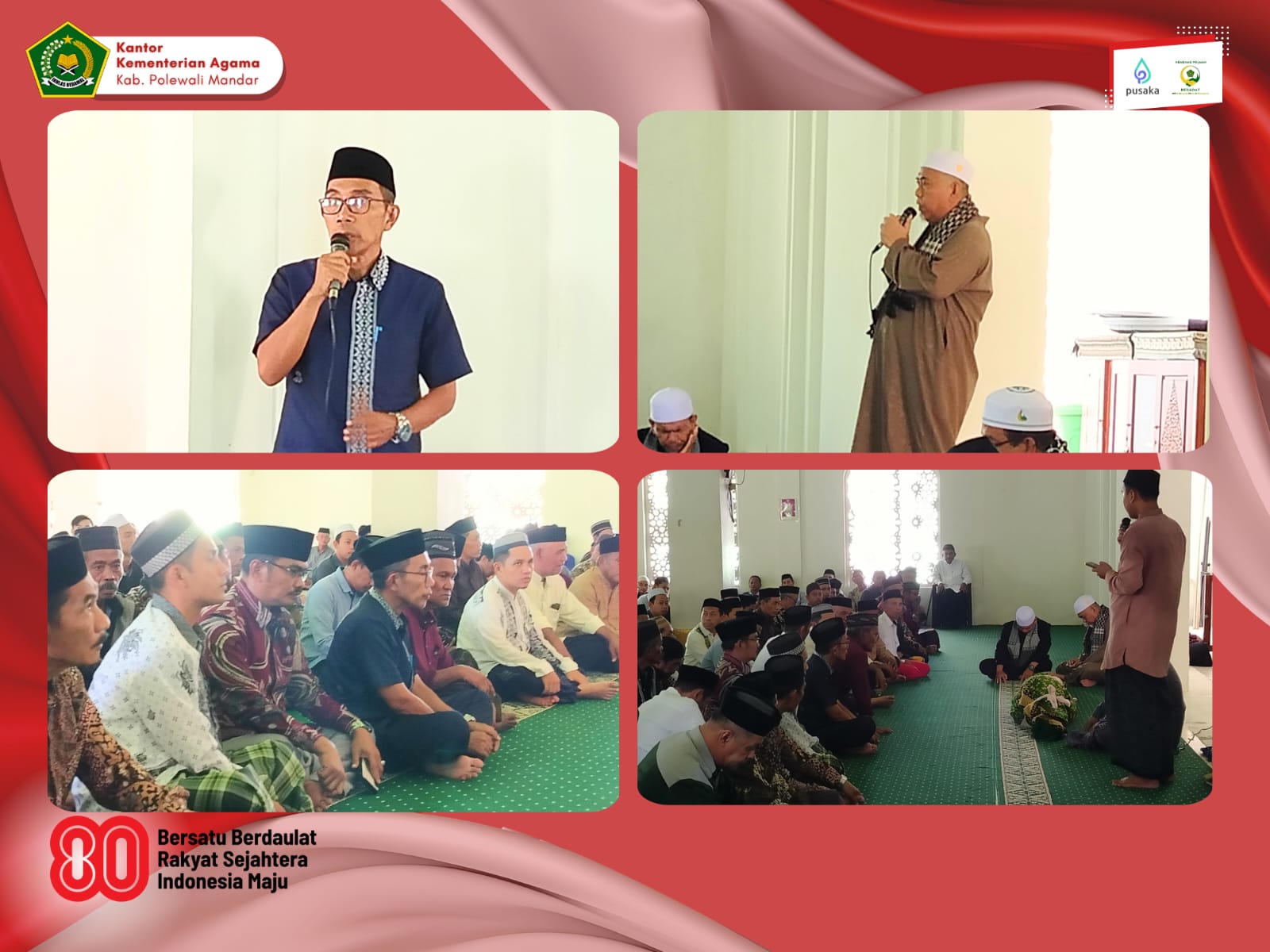 Kepala Kantor Kemenag Polman Melayat dan Menghantarkan Jenazah Alm. H. Muhammadong, S.Pd.I di Desa Karama