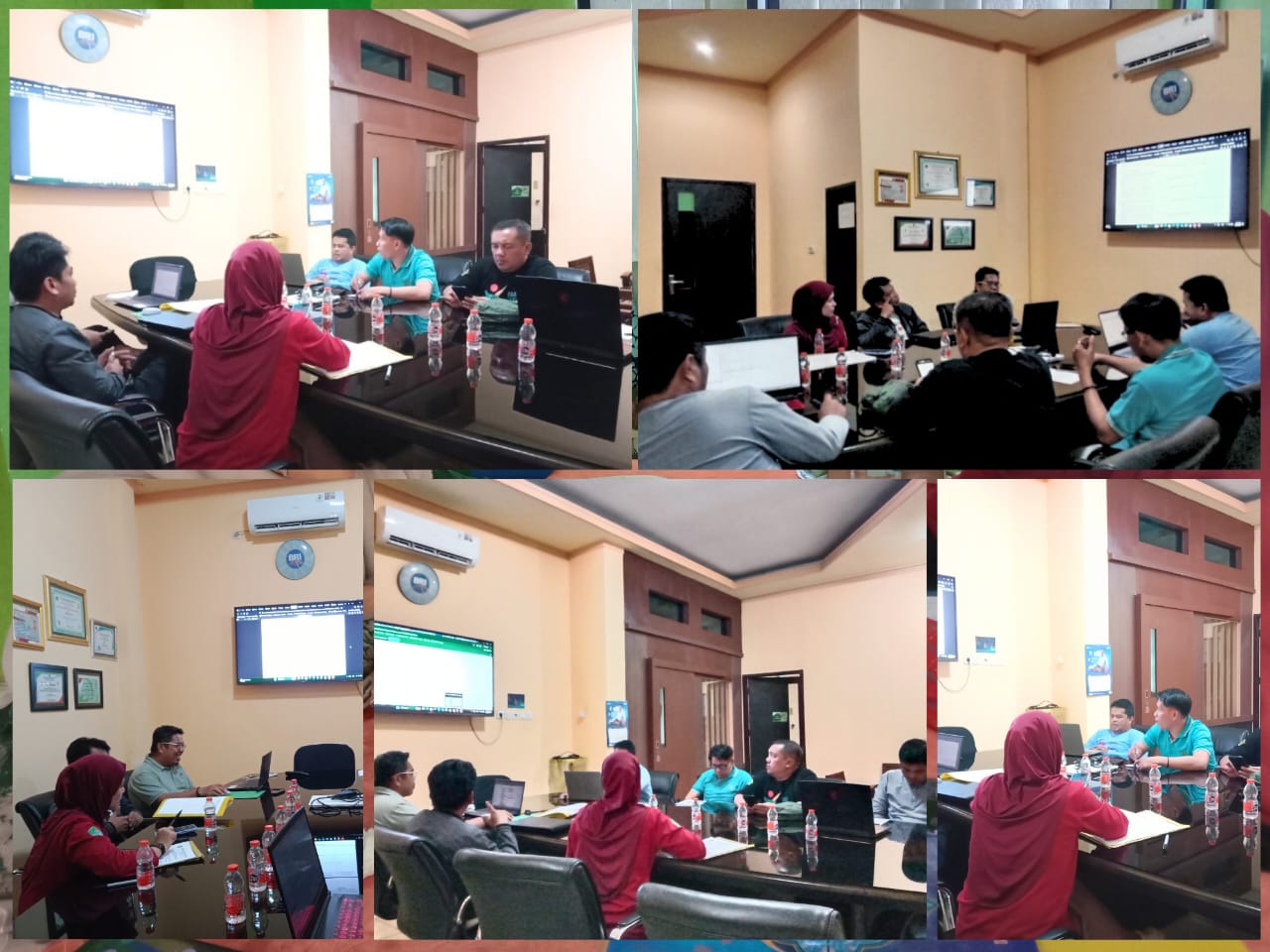 Rapat Monitoring dan Evaluasi Zona Integritas Triwulan II Kemenag Polman Tekankan Akuntabilitas Data
