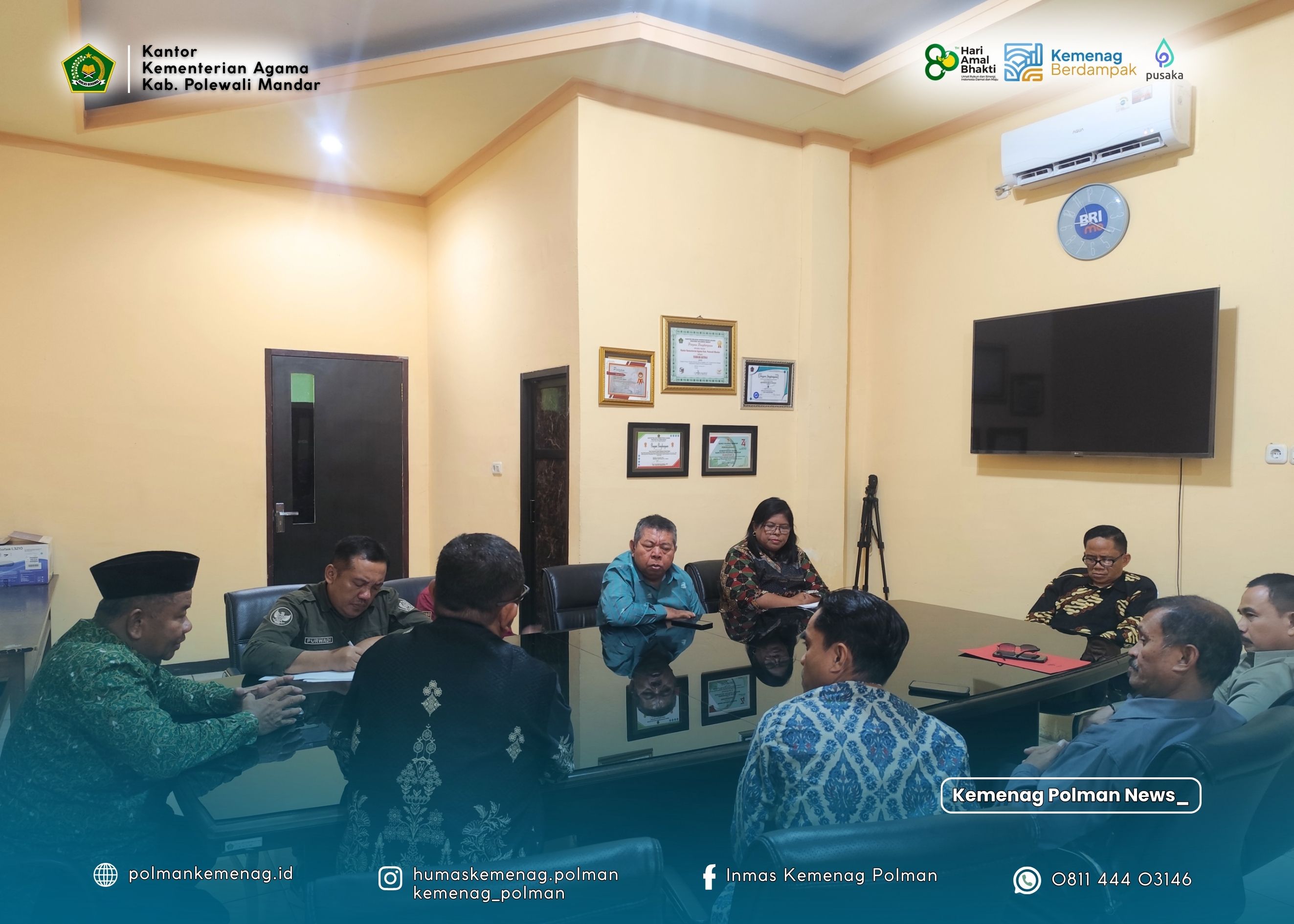 Panitia HAB ke-80 Kemenag Polewali Mandar Matangkan Persiapan Atlet Berlaga di Pasangkayu