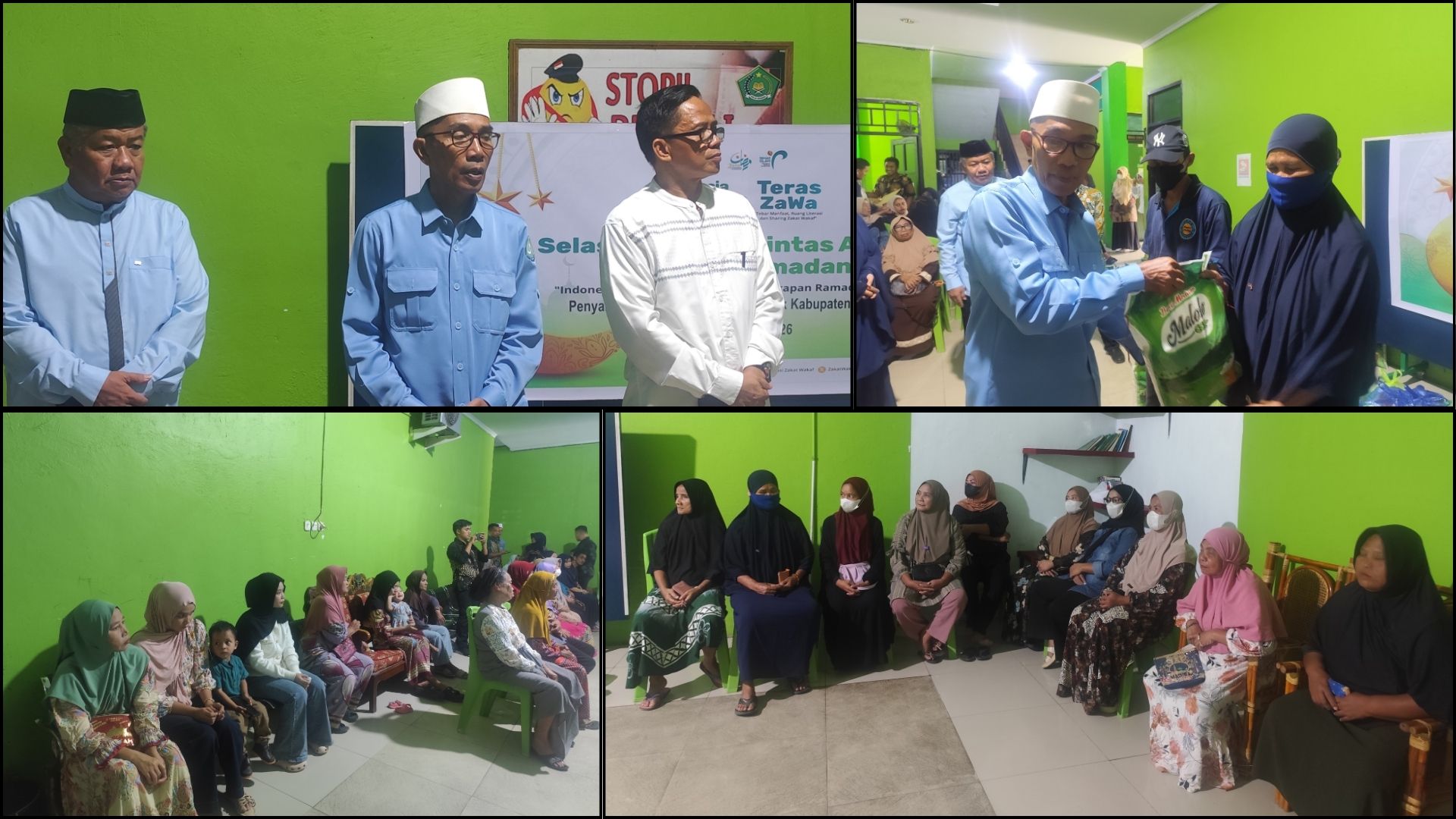 Kemenag Polewali Mandar Salurkan Bingkisan Sembako kepada 130 Mustahik