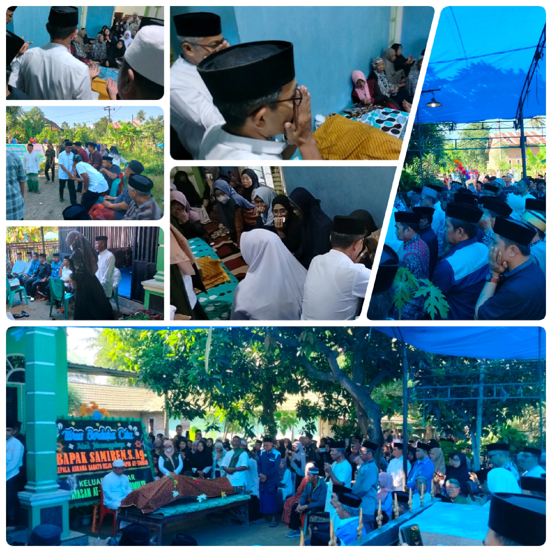 Keluarga Besar Kemenag Polman Takziah ke Rumah Duka Almarhum Bapak Samiren, S.Ag