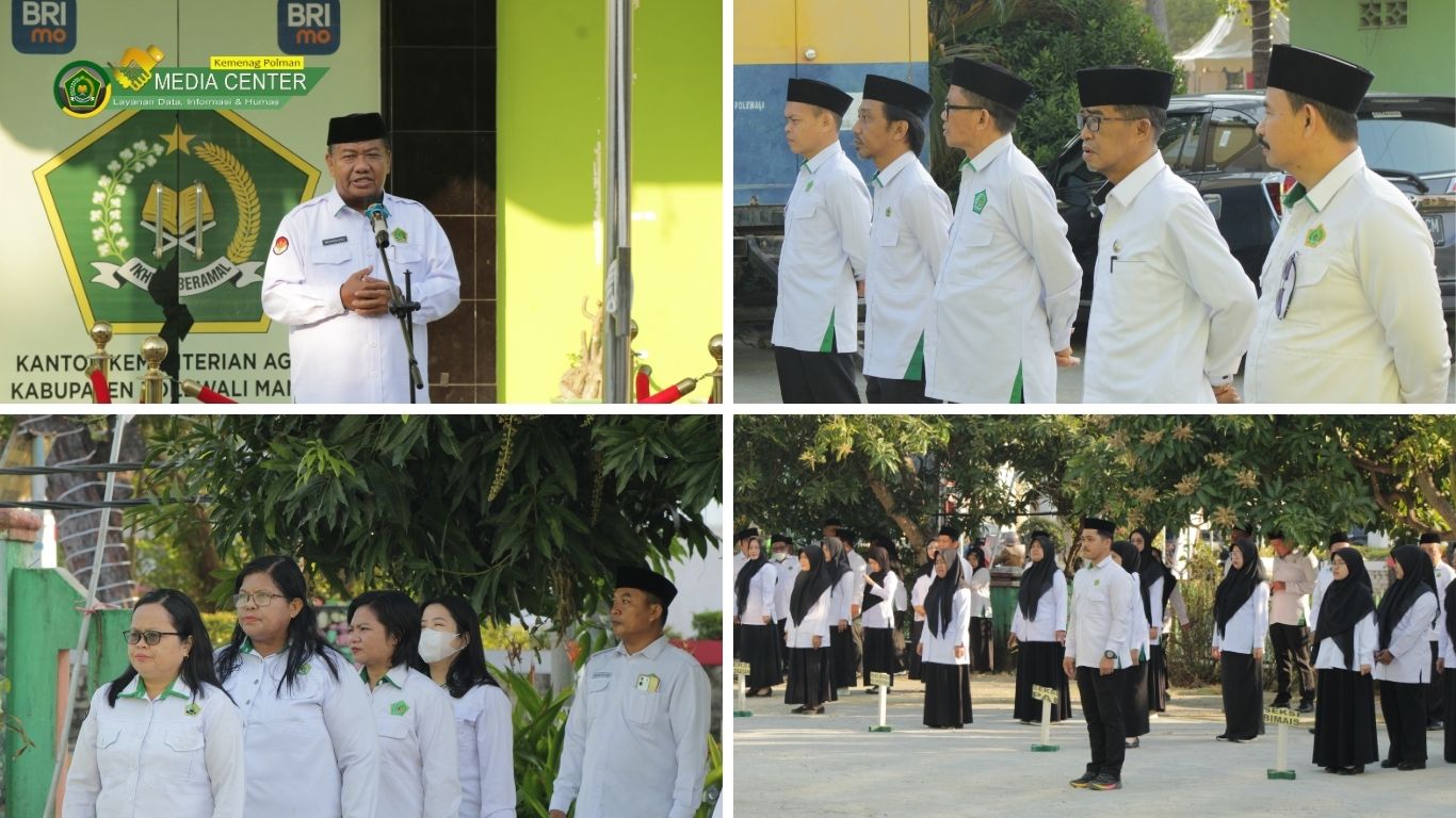 Apel Pagi KanKemenag Polman, Kasi PendMad Tekankan GEBERMAS, Ekoteologi, dan Moderasi Beragama