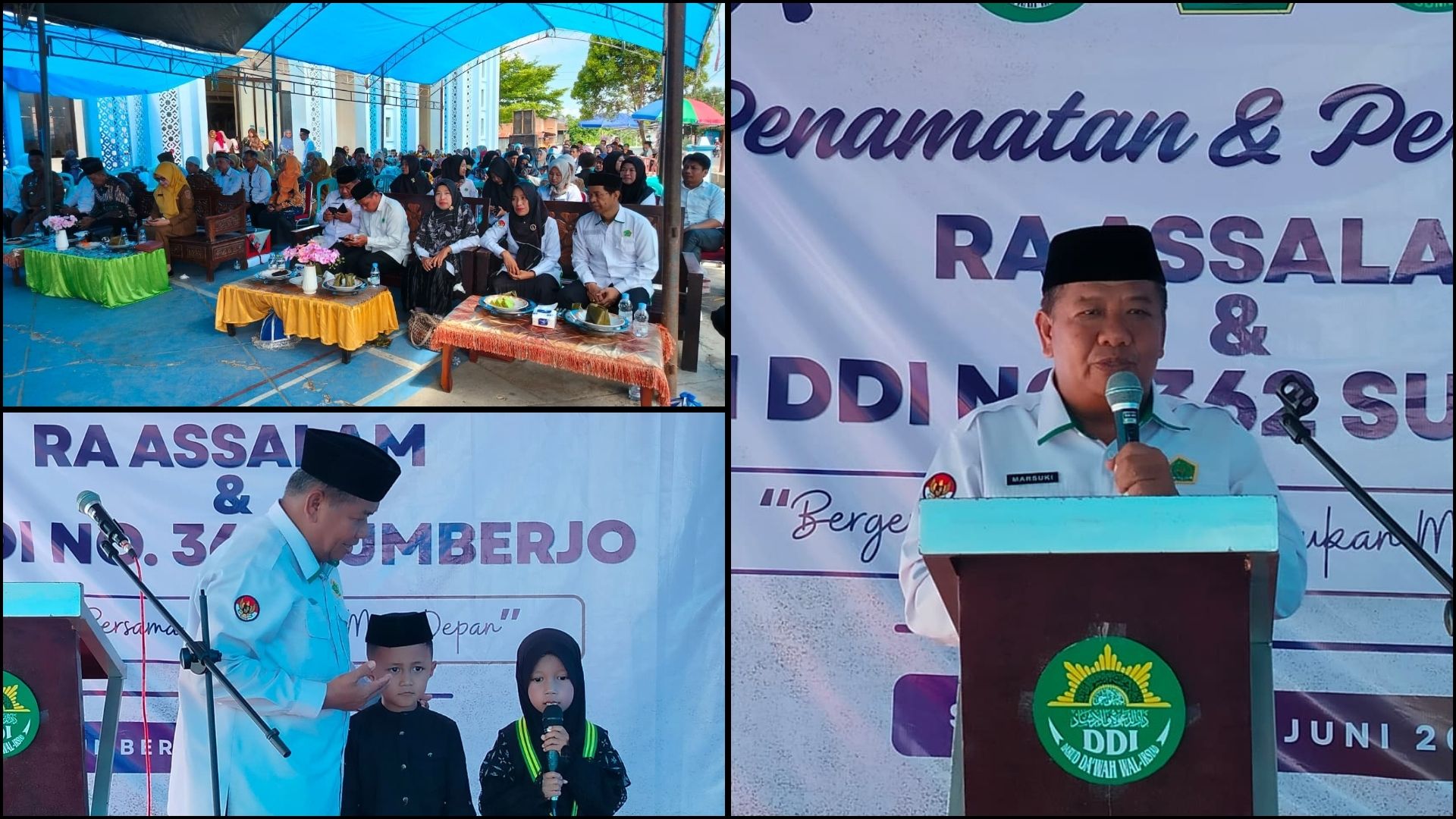 Suasana Haru Warnai Penamatan MI DDI Sumberjo dan RA Assalam, Kemenag Polman Beri Penguatan Motivasi Pendidikan