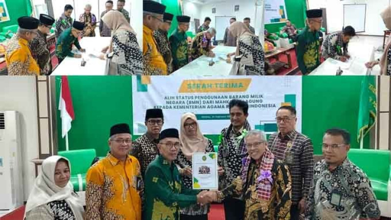 Serah Terima Aset BMN dari Mahkamah Agung ke Kementerian Agama untuk Kepentingan Umat