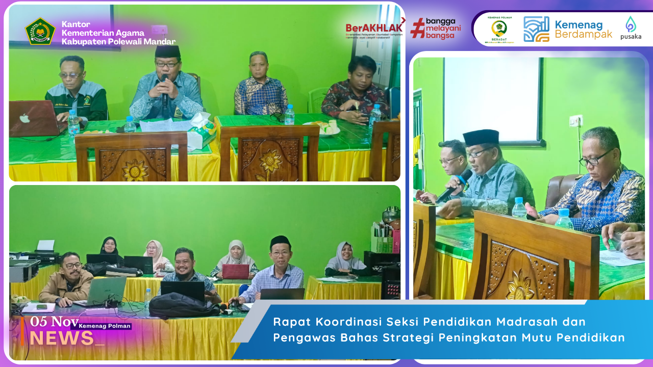 Rapat Koordinasi Seksi Pendidikan Madrasah dan Pengawas Bahas Strategi Peningkatan Mutu Pendidikan