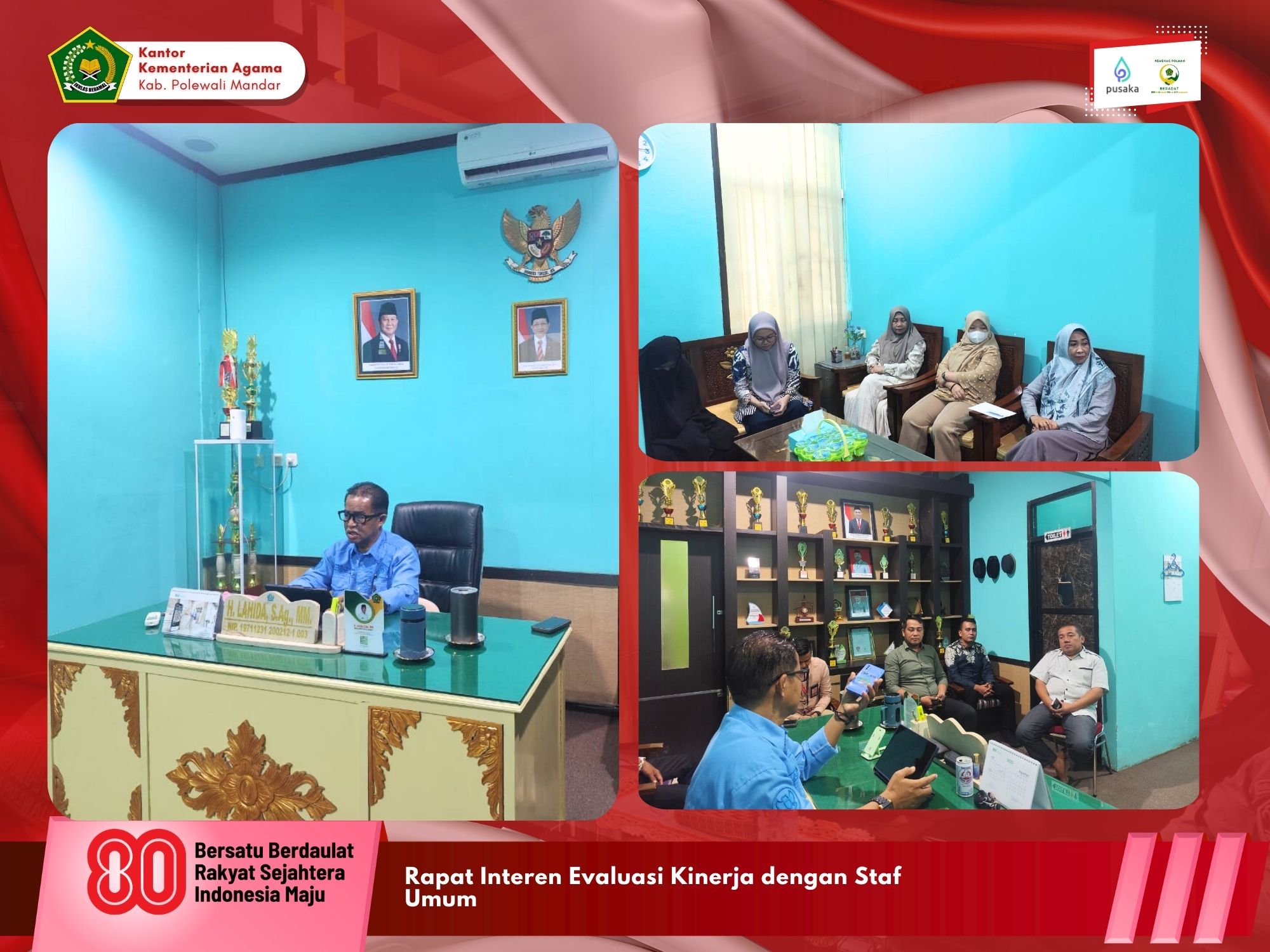 Rapat Interen Evaluasi Kinerja dengan Staf Umum