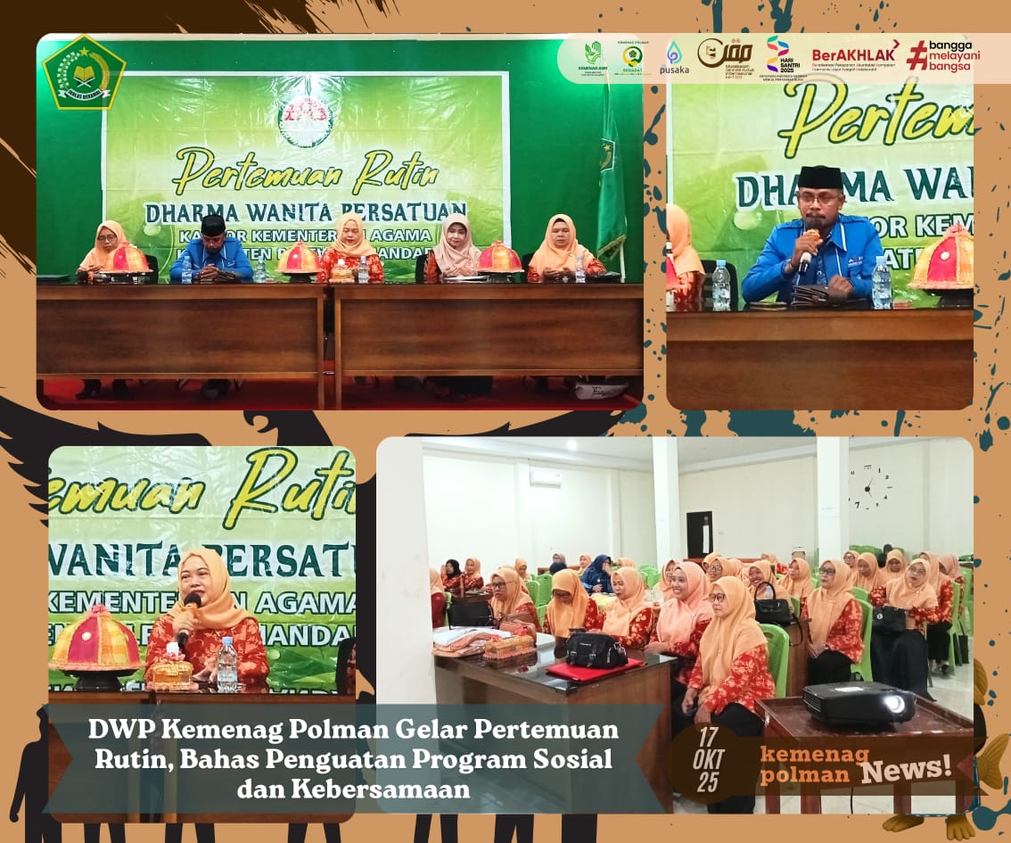 DWP Kemenag Polman Gelar Pertemuan Rutin, Bahas Penguatan Program Sosial dan Kebersamaan