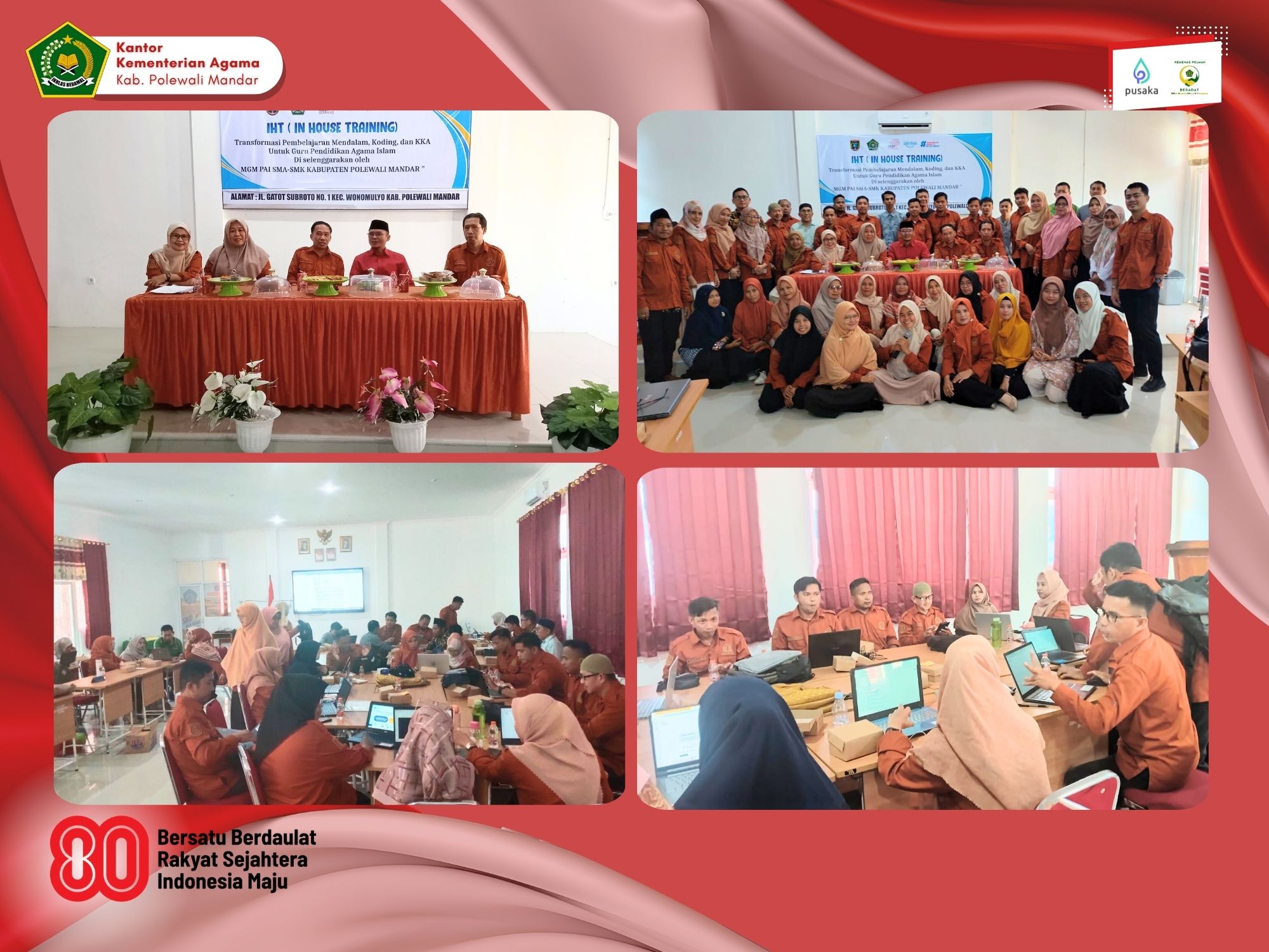 MGMP PAI SMA/SMK Polewali Mandar Sukses Gelar In House Training (IHT) Koding untuk Tingkatkan Kompetensi Guru di Era Digital