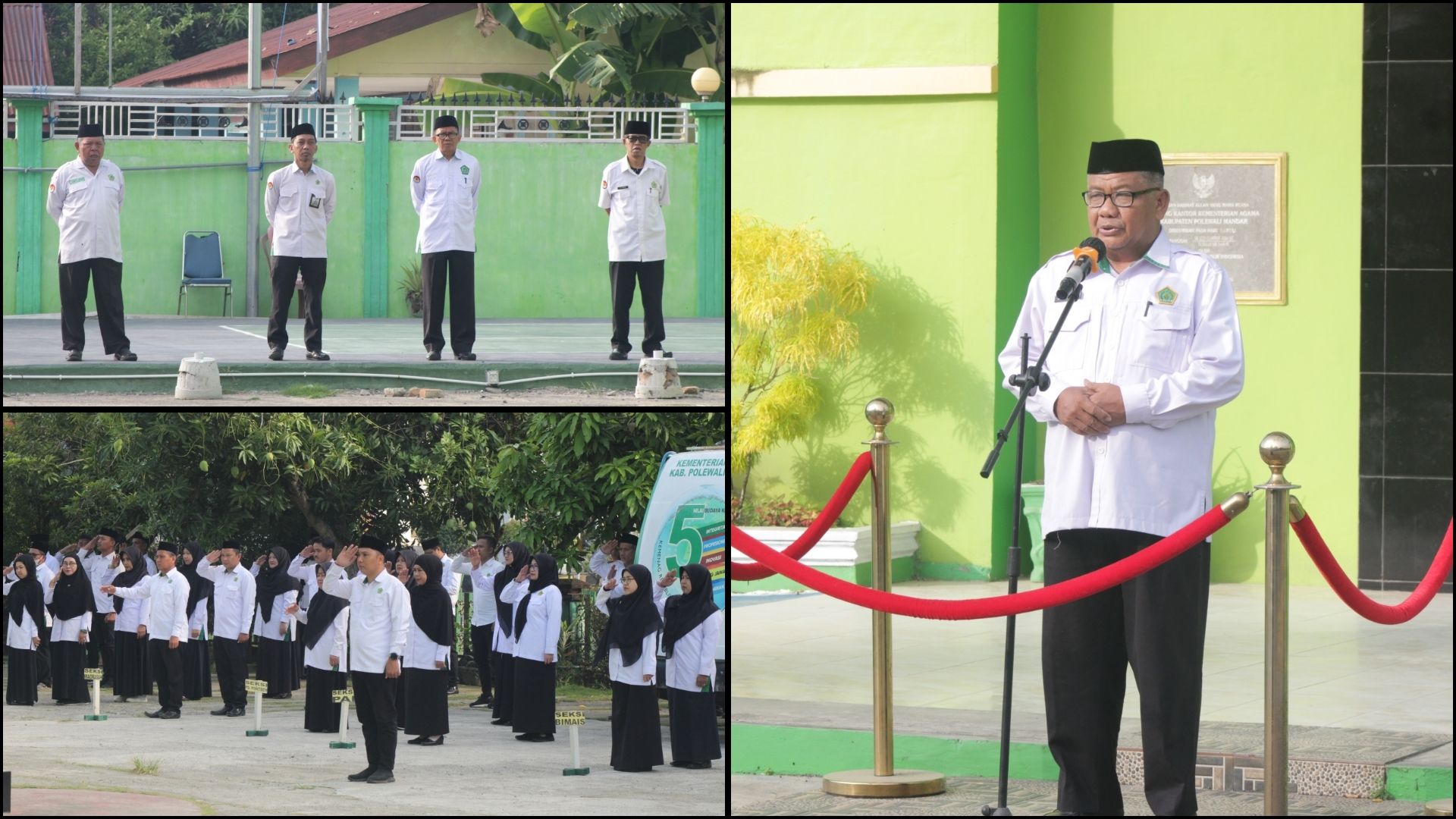 Apel Pagi Kemenag Polman: Kasi Pendmad Sampaikan Program Madrasah dan Kesiapan Visitasi Akreditasi