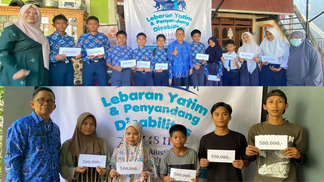 Kemenag Polman Salurkan Santunan Lebaran Yatim kepada 20 Siswa MTs DDI Manding