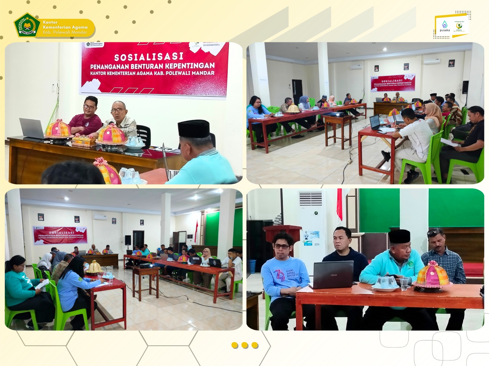 Kantor Kementerian Agama Kabupaten Polewali Mandar Menggelar Sosialisasi Penanganan Benturan Kepentingan