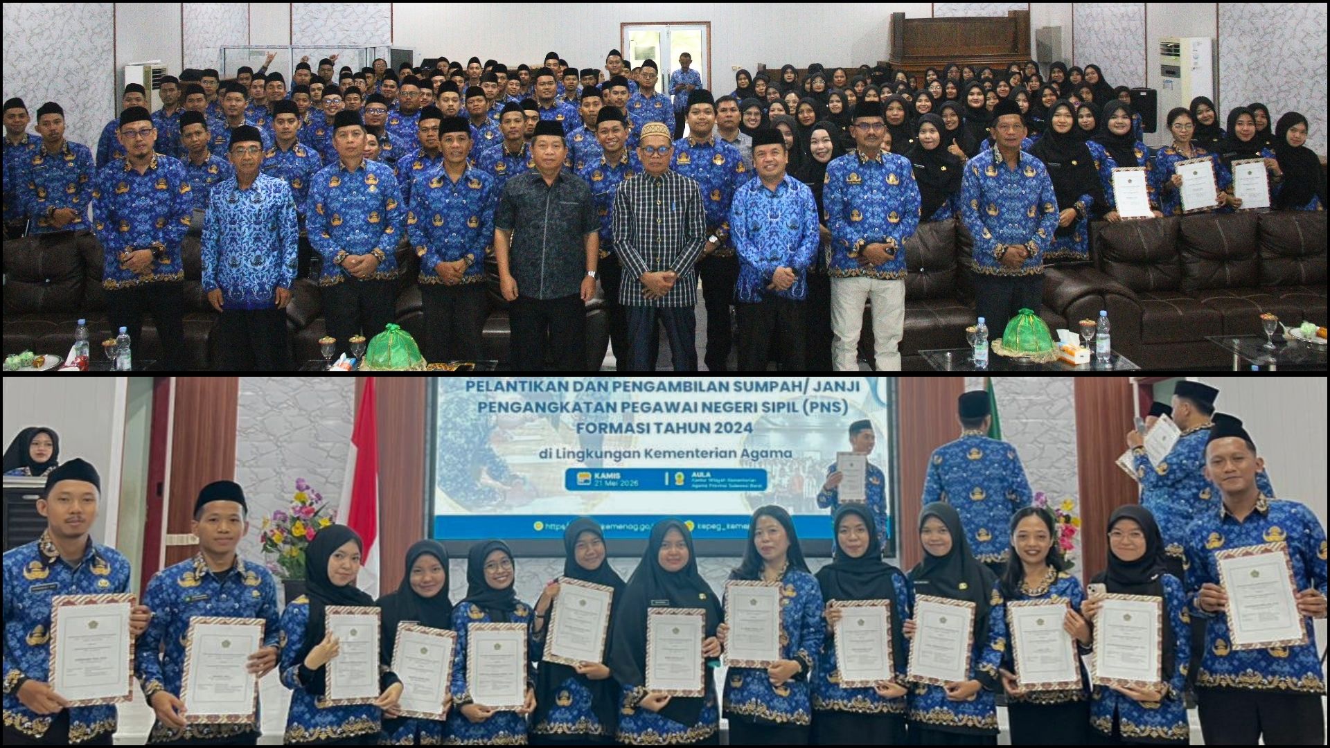 14 CPNS Kemenag Polman Resmi Dilantik Menjadi PNS
