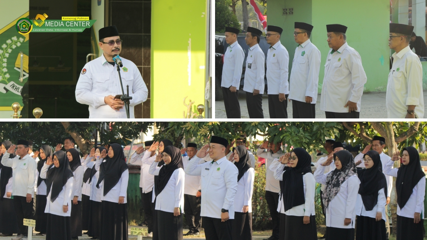 Apel Pagi, Plt. Kakankemenag Polman Apresiasi Partisipasi ASN pada Dzikir dan Doa Kebangsaan