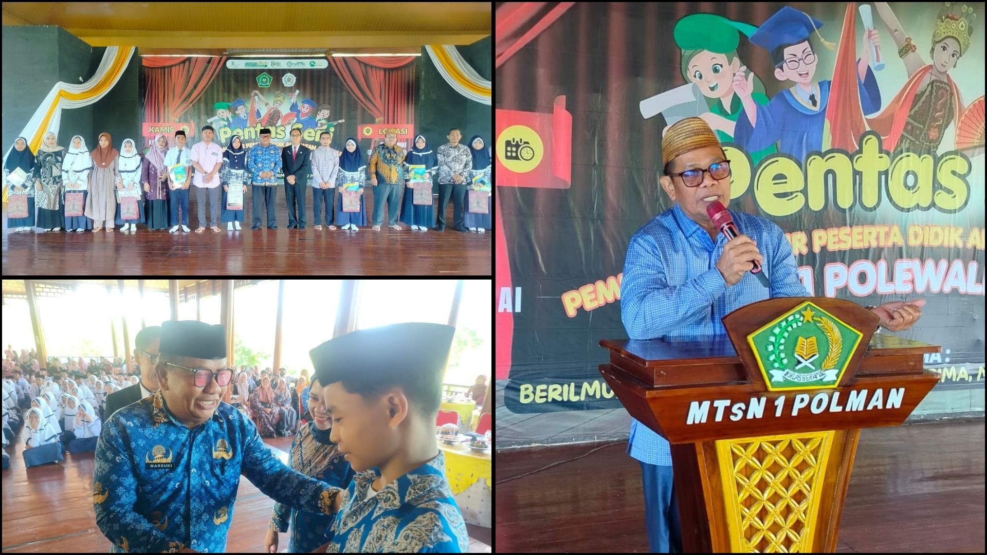 320 Siswa MTsN 1 Polman Resmi Ditamatkan, Suasana Haru Warnai Prosesi Penamatan