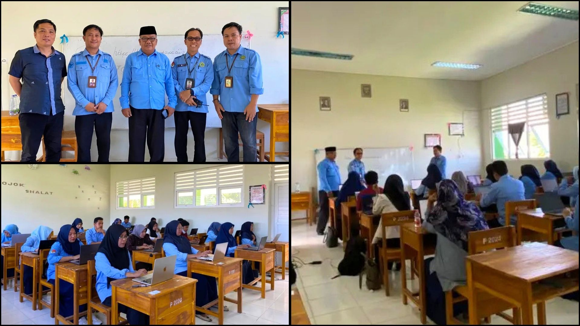 Kasi Penmad Pantau Pelaksanaan Asesmen Moderasi Beragama di MTsN 1 Polman, H. Marsuki: Pelaksanaannya Berjalan Lancar
