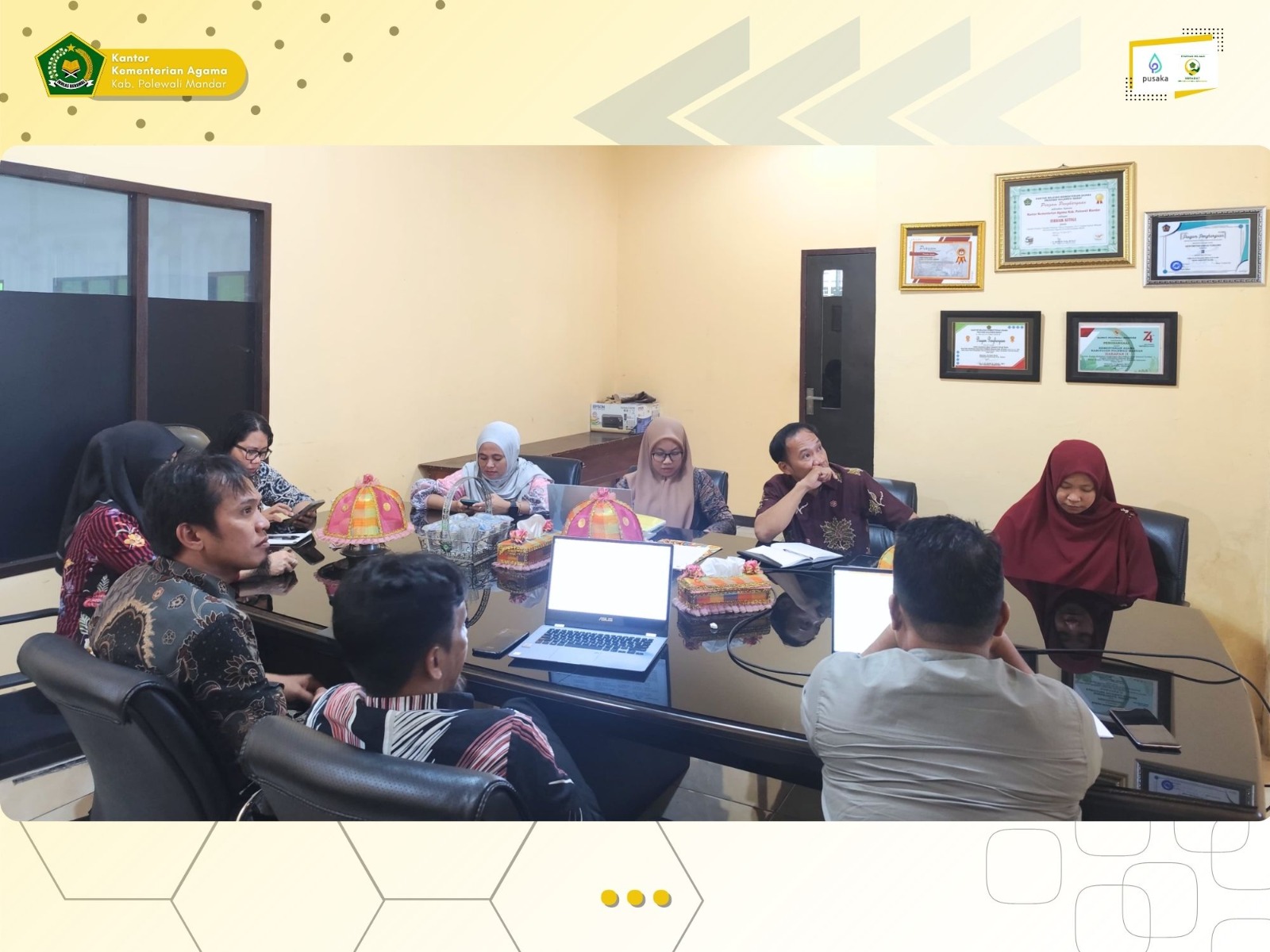 Kemenag Polman Gelar Rapat Koordinasi Penyusunan SOP Tingkatkan Kinerja Pelayanan Publik