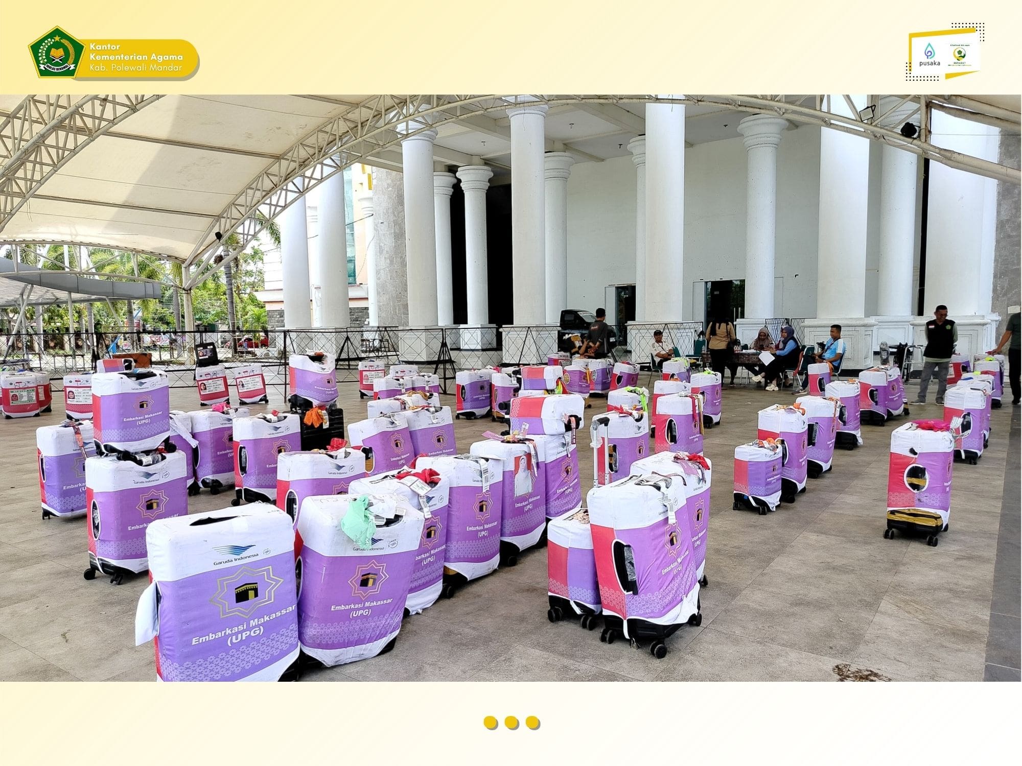 Pelayanan Pengambilan Koper Jemaah Haji, PHU Kemenag Polewali Mandar Berikan Layanan Terbaik.