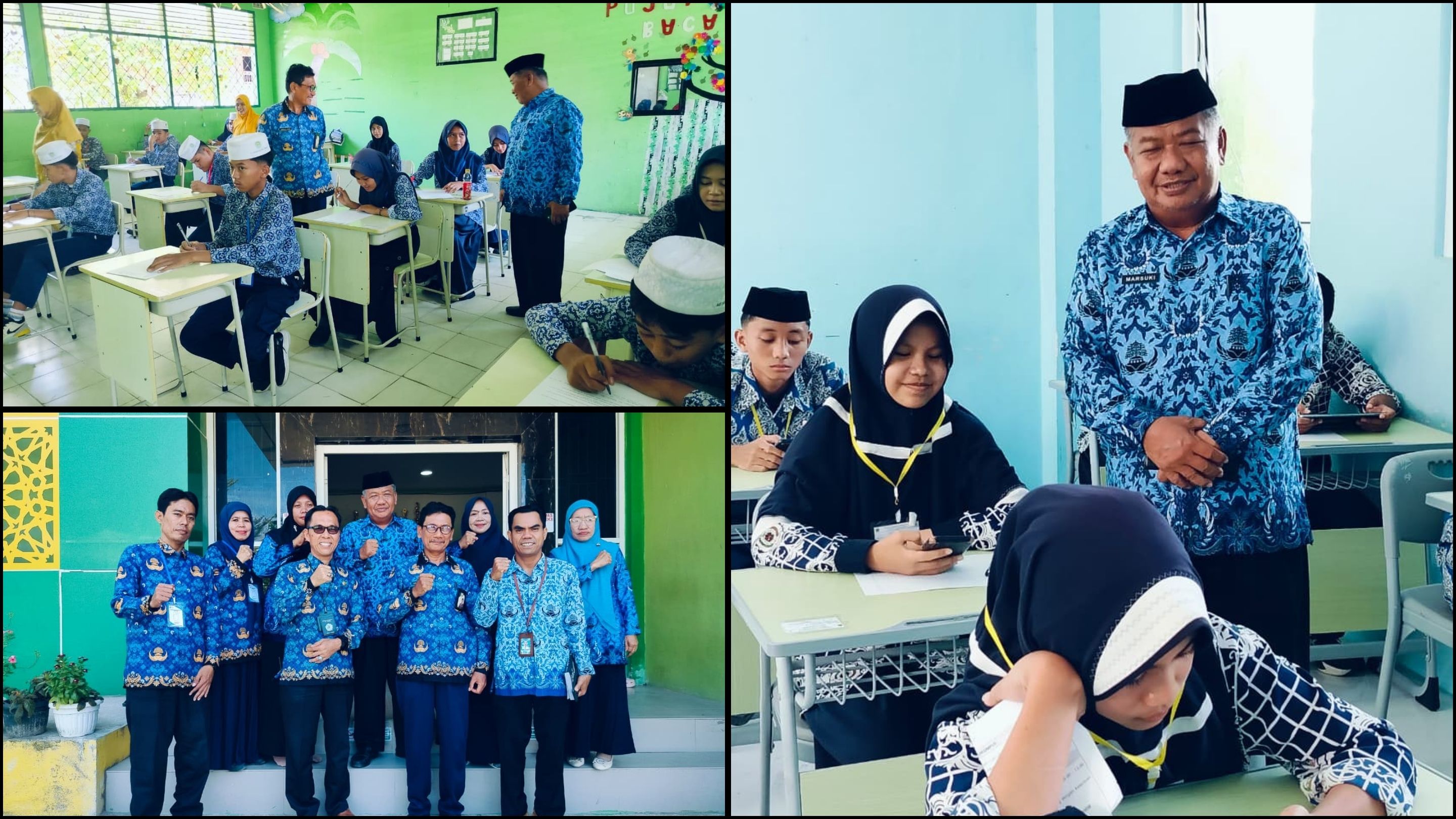 Kasi Pendmad Apresiasi Kelancaran UM di MTsN 1 Polman dan Keberhasilan 36 Siswa di Alef Education